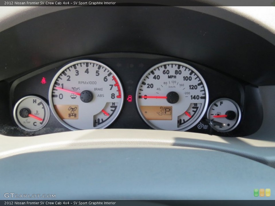 SV Sport Graphite Interior Gauges for the 2012 Nissan Frontier SV Crew Cab 4x4 #67032975