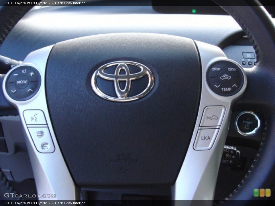 Dark Gray Interior Steering Wheel for the 2010 Toyota Prius Hybrid V #67036056