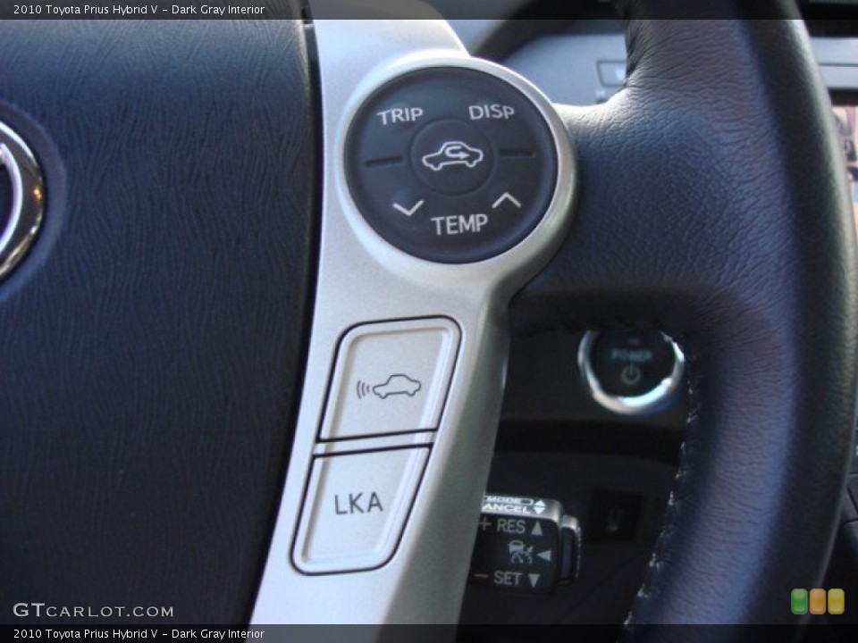 Dark Gray Interior Controls for the 2010 Toyota Prius Hybrid V #67036074