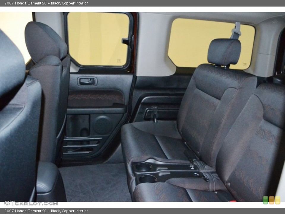Black/Copper Interior Rear Seat for the 2007 Honda Element SC #67039278