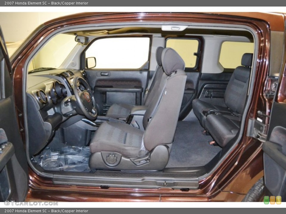 Black/Copper Interior Photo for the 2007 Honda Element SC #67039305