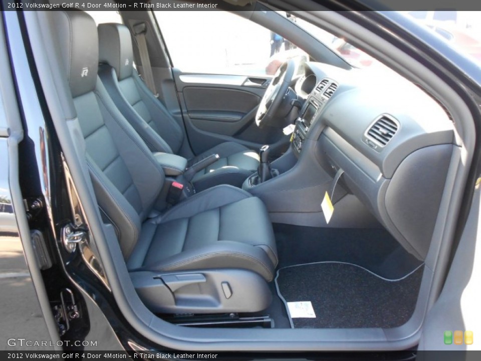 R Titan Black Leather Interior Photo for the 2012 Volkswagen Golf R 4 Door 4Motion #67039911