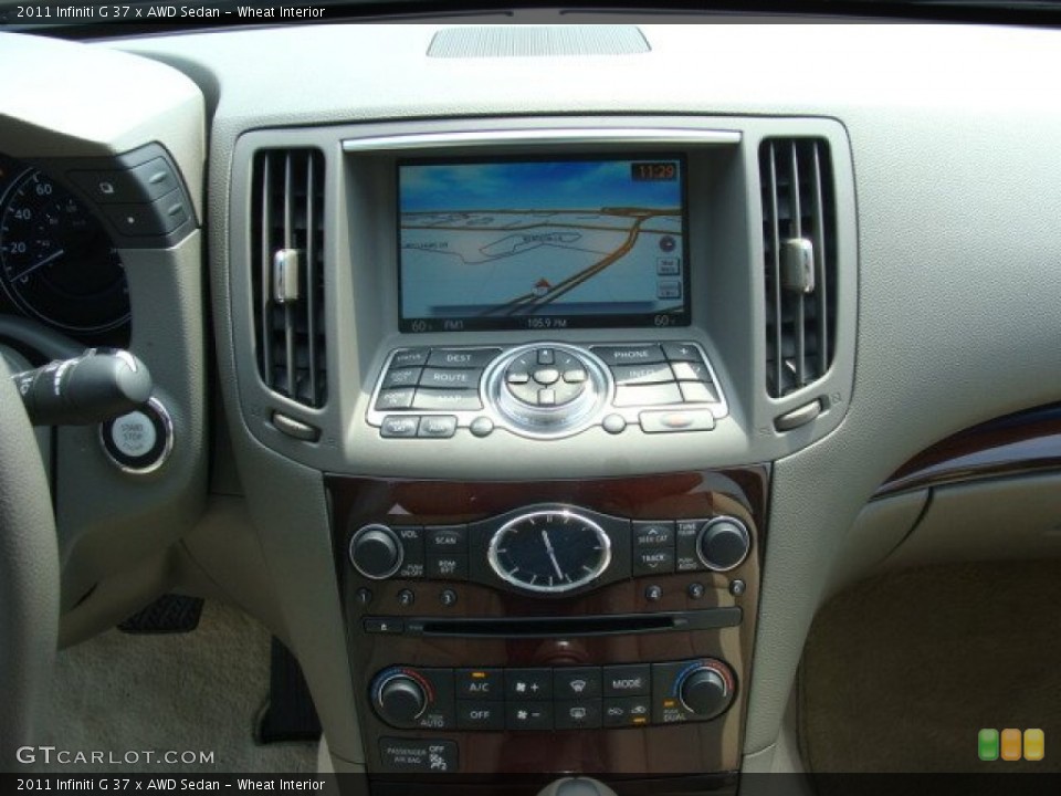 Wheat Interior Navigation for the 2011 Infiniti G 37 x AWD Sedan #67040952