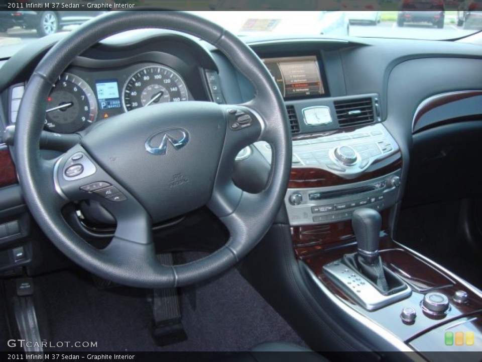 Graphite Interior Steering Wheel for the 2011 Infiniti M 37 Sedan #67042225