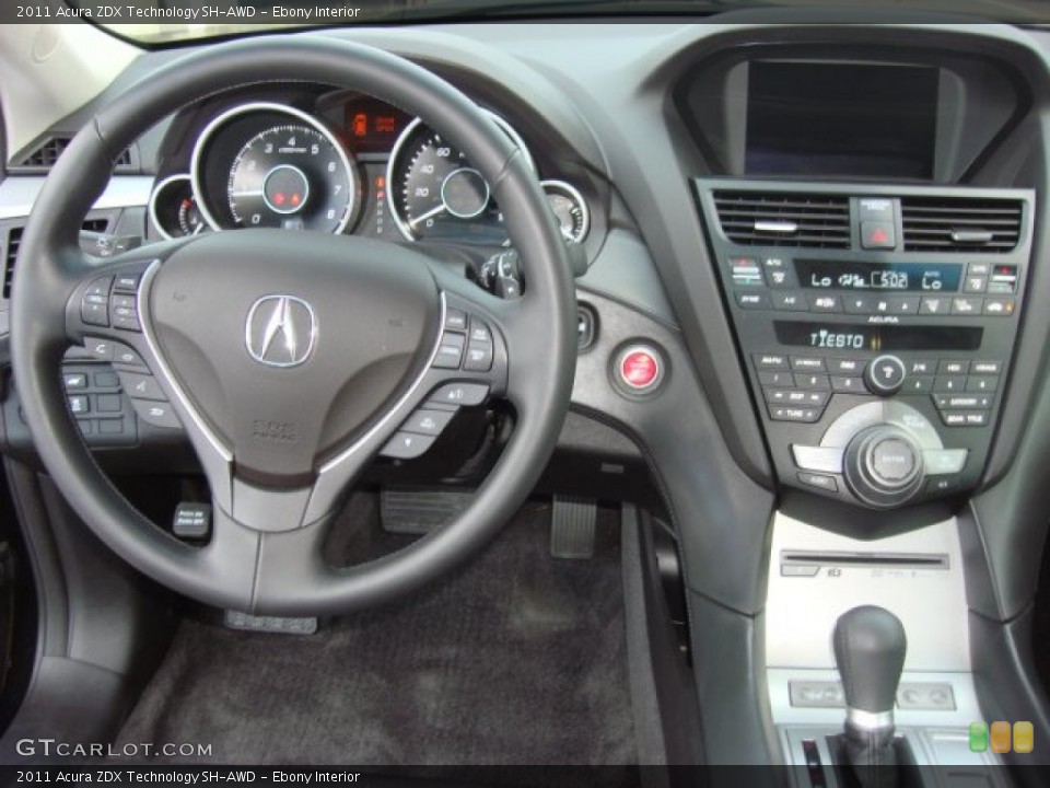 Ebony Interior Dashboard for the 2011 Acura ZDX Technology SH-AWD #67042488