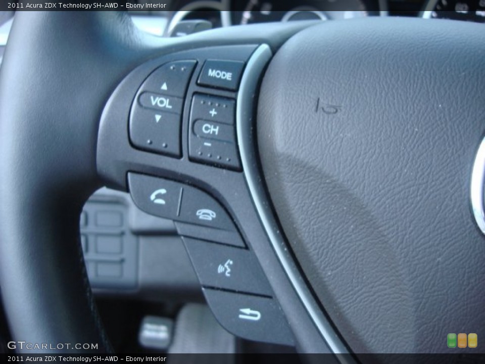 Ebony Interior Controls for the 2011 Acura ZDX Technology SH-AWD #67042617