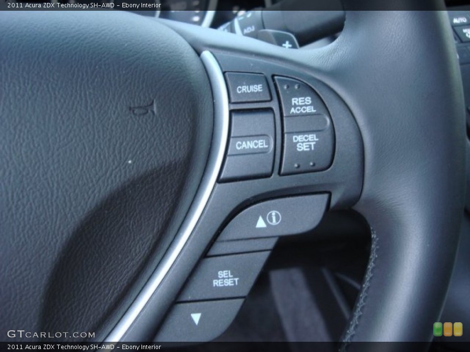 Ebony Interior Controls for the 2011 Acura ZDX Technology SH-AWD #67042626