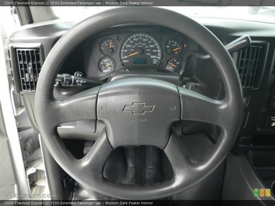 Medium Dark Pewter Interior Steering Wheel for the 2006 Chevrolet Express LS 3500 Extended Passenger van #67043163