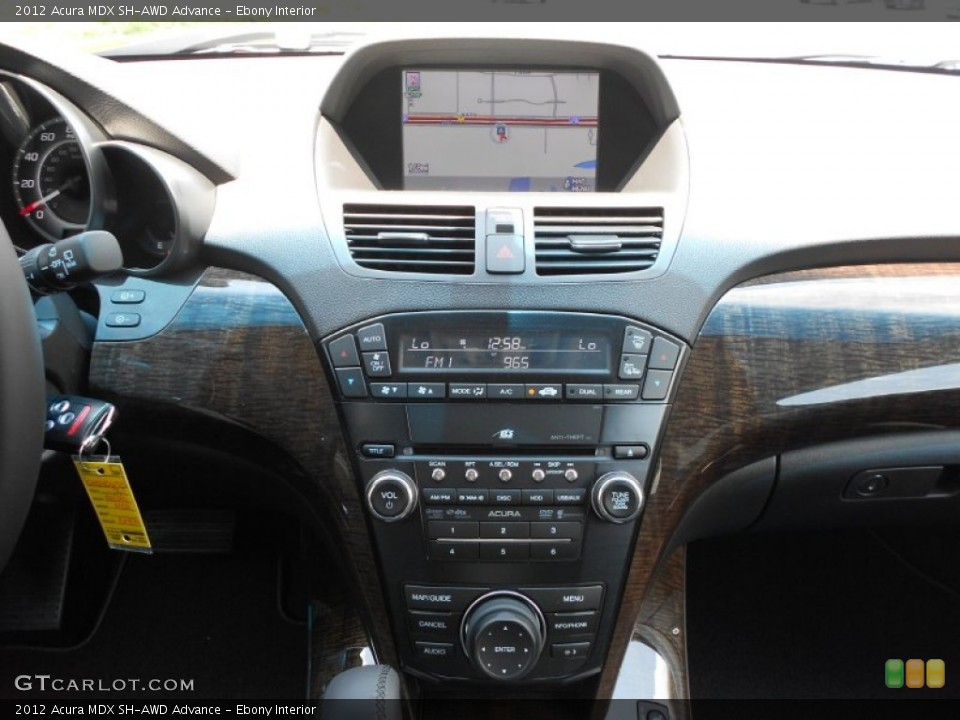 Ebony Interior Controls for the 2012 Acura MDX SH-AWD Advance #67043896