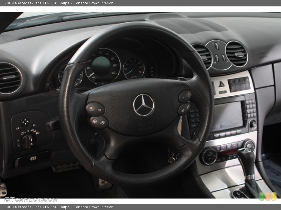 Tobacco Brown Interior Steering Wheel for the 2009 Mercedes-Benz CLK 350 Coupe #67045572
