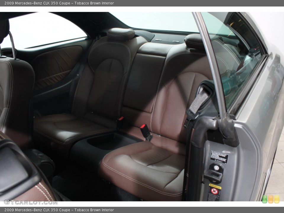 Tobacco Brown Interior Rear Seat for the 2009 Mercedes-Benz CLK 350 Coupe #67045686