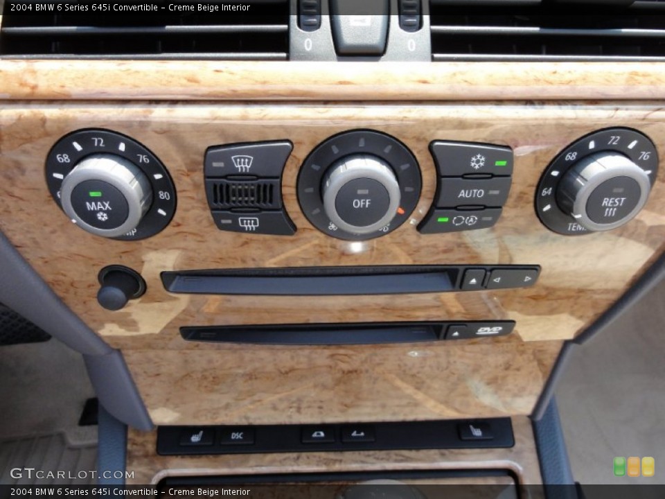 Creme Beige Interior Controls for the 2004 BMW 6 Series 645i Convertible #67047120