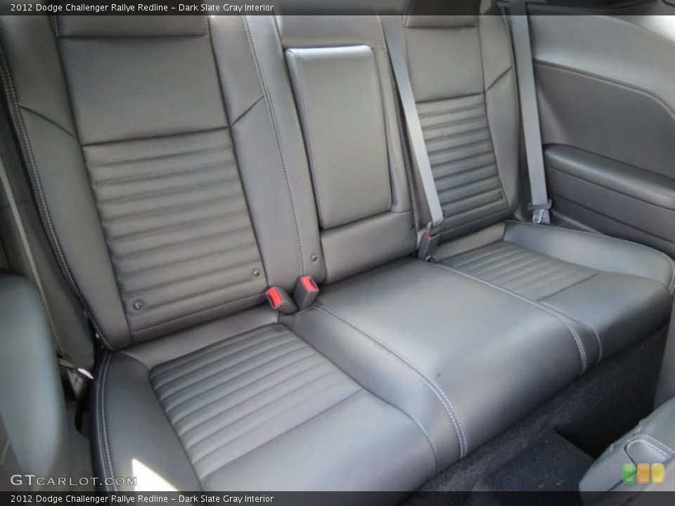 Dark Slate Gray Interior Rear Seat for the 2012 Dodge Challenger Rallye Redline #67051575