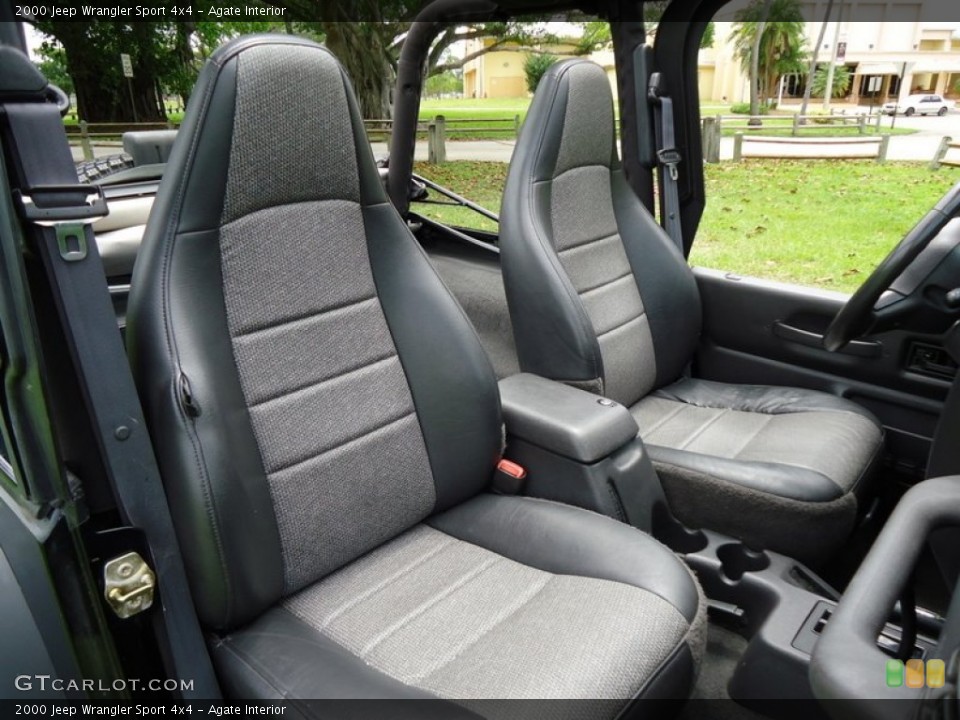 Agate Interior Front Seat for the 2000 Jeep Wrangler Sport 4x4 #67052301