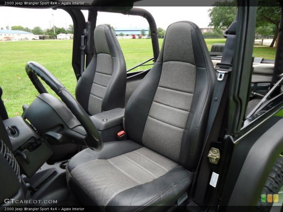 Agate Interior Front Seat for the 2000 Jeep Wrangler Sport 4x4 #67052373