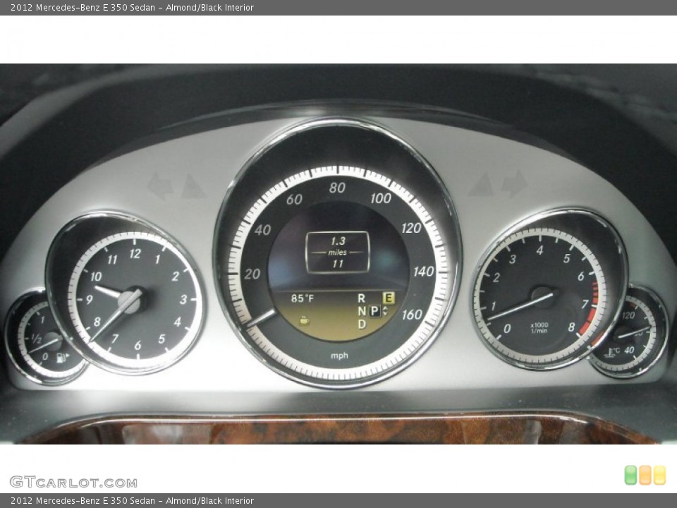 Almond/Black Interior Gauges for the 2012 Mercedes-Benz E 350 Sedan #67053494