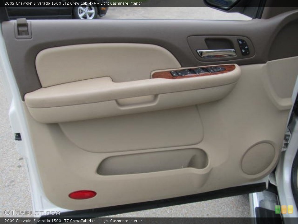 Light Cashmere Interior Door Panel for the 2009 Chevrolet Silverado 1500 LTZ Crew Cab 4x4 #67053690