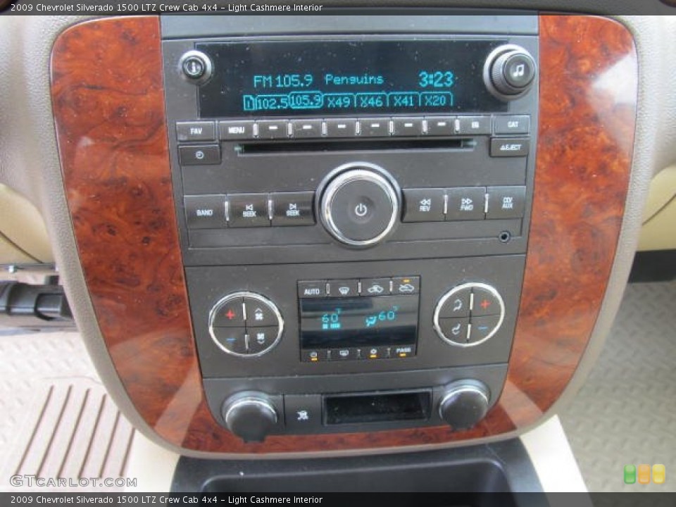 Light Cashmere Interior Controls for the 2009 Chevrolet Silverado 1500 LTZ Crew Cab 4x4 #67053723
