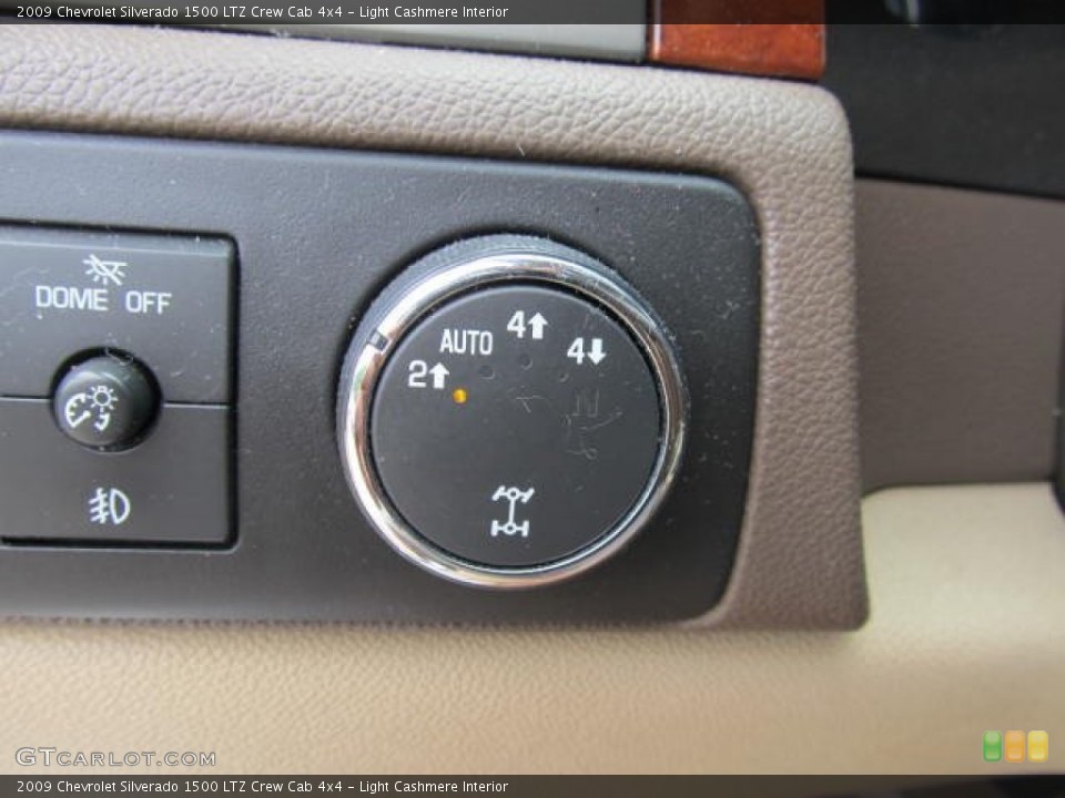 Light Cashmere Interior Controls for the 2009 Chevrolet Silverado 1500 LTZ Crew Cab 4x4 #67053732