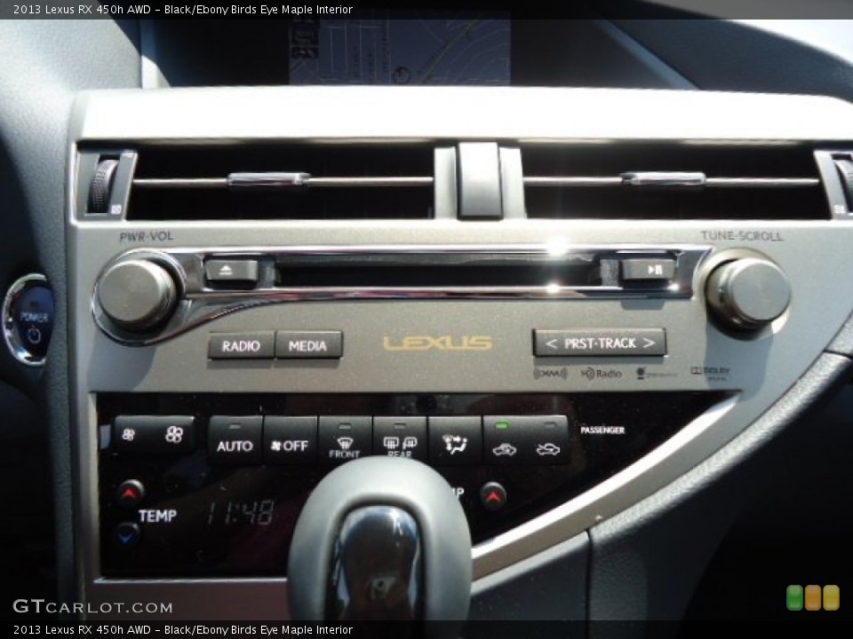 Black/Ebony Birds Eye Maple Interior Audio System for the 2013 Lexus RX 450h AWD #67055103