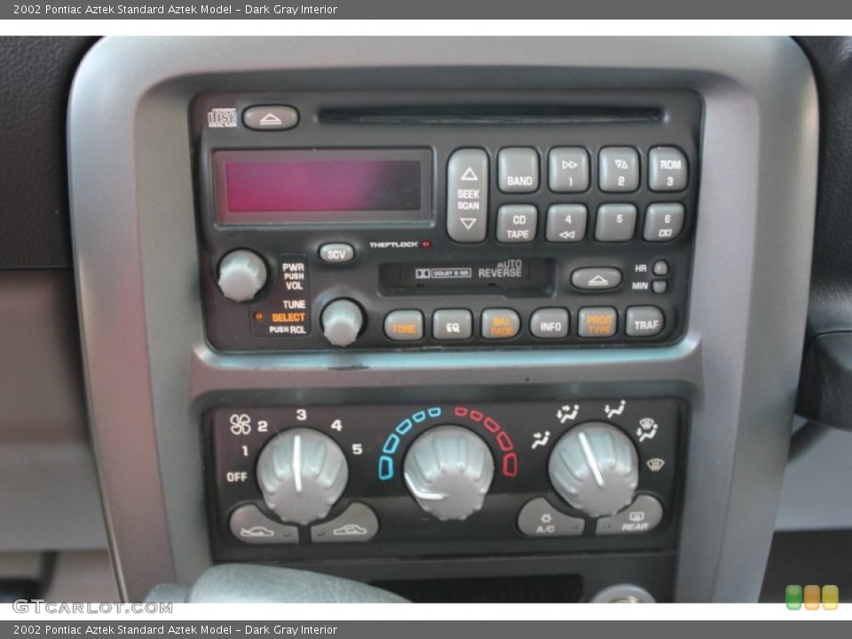 Dark Gray Interior Controls for the 2002 Pontiac Aztek  #67058295