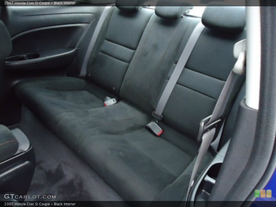 Black Interior Rear Seat for the 2007 Honda Civic Si Coupe #67059168