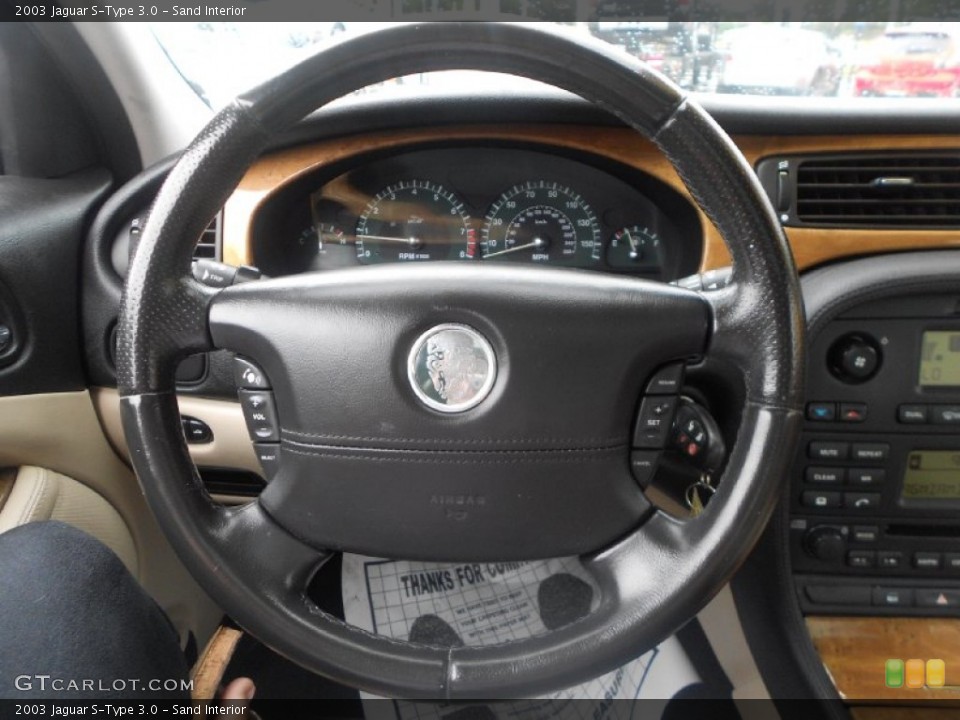 Sand Interior Steering Wheel for the 2003 Jaguar S-Type 3.0 #67060362