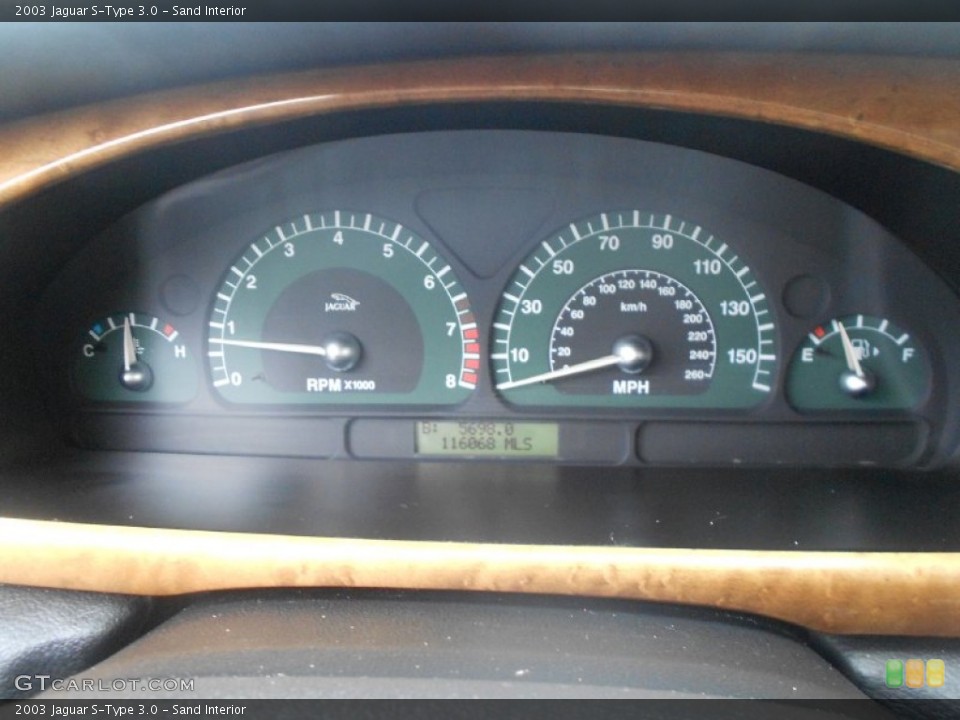 Sand Interior Gauges for the 2003 Jaguar S-Type 3.0 #67060374