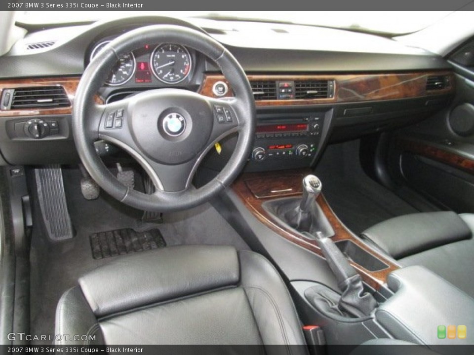 Black Interior Prime Interior for the 2007 BMW 3 Series 335i Coupe #67060806