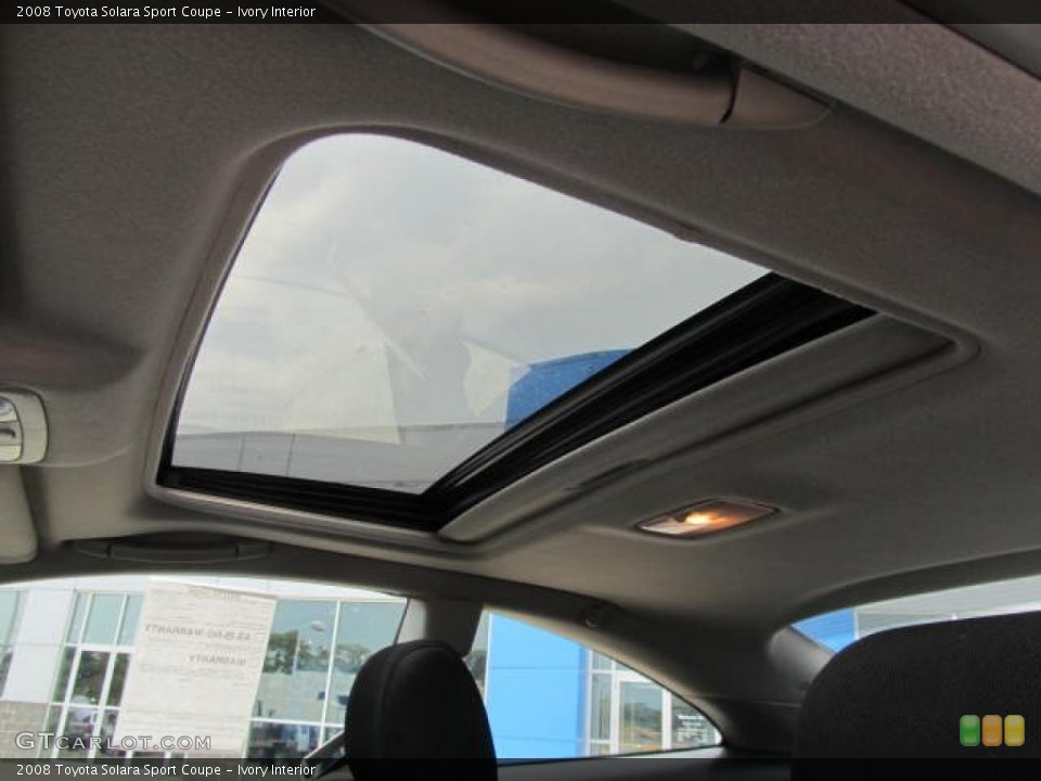 Ivory Interior Sunroof for the 2008 Toyota Solara Sport Coupe #67064113