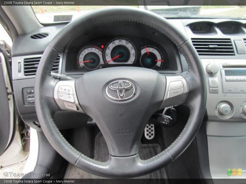 Ivory Interior Steering Wheel for the 2008 Toyota Solara Sport Coupe #67064127