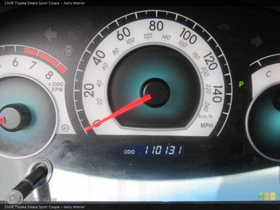 Ivory Interior Gauges for the 2008 Toyota Solara Sport Coupe #67064220