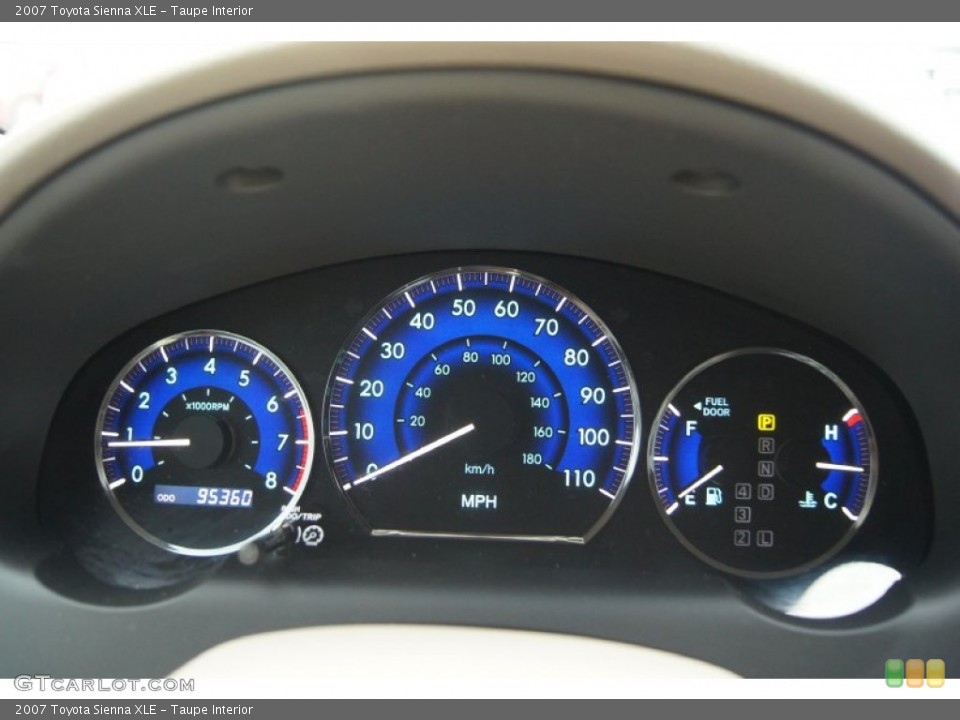 Taupe Interior Gauges for the 2007 Toyota Sienna XLE #67064939