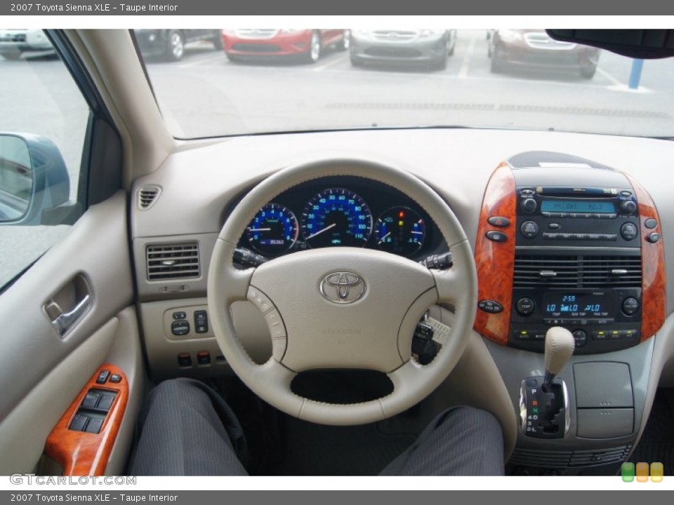 Taupe Interior Dashboard for the 2007 Toyota Sienna XLE #67064961