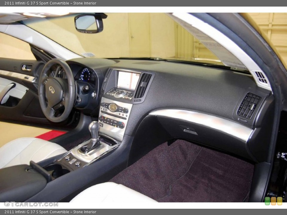 Stone Interior Dashboard for the 2011 Infiniti G 37 S Sport Convertible #67065732