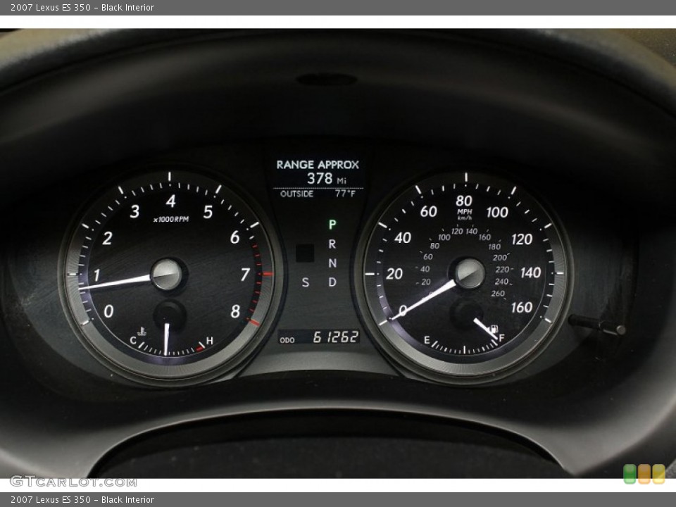 Black Interior Gauges for the 2007 Lexus ES 350 #67068168