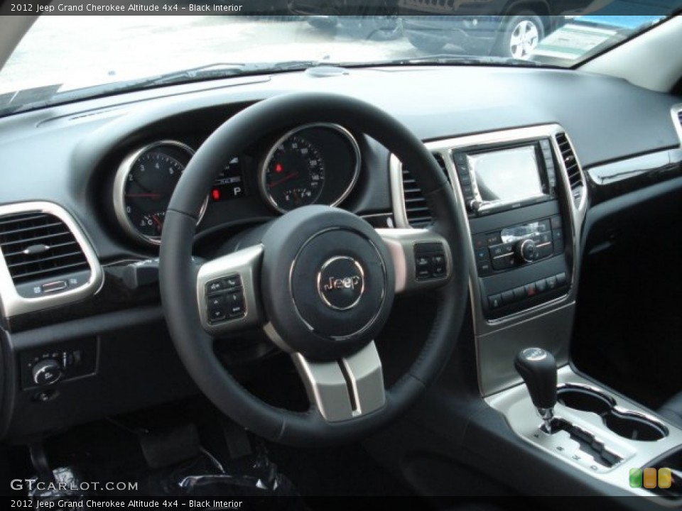 Black Interior Steering Wheel for the 2012 Jeep Grand Cherokee Altitude 4x4 #67069554