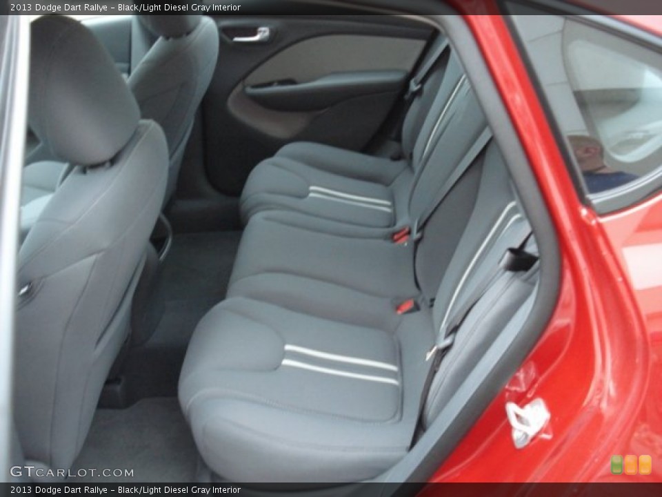 Black/Light Diesel Gray Interior Rear Seat for the 2013 Dodge Dart Rallye #67069728