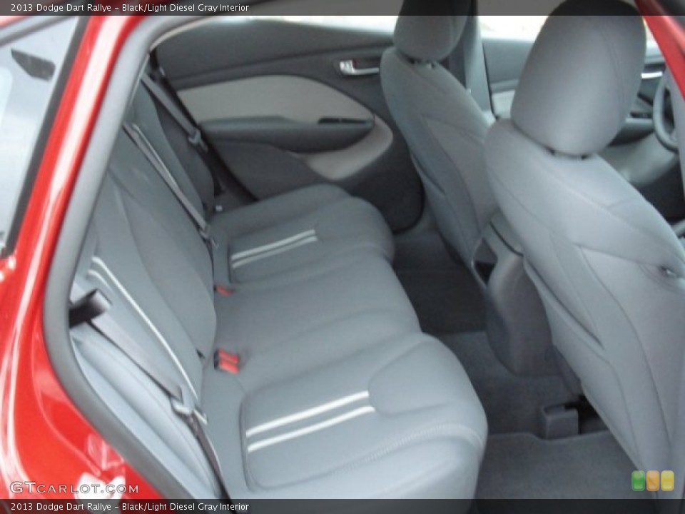 Black/Light Diesel Gray Interior Rear Seat for the 2013 Dodge Dart Rallye #67069740
