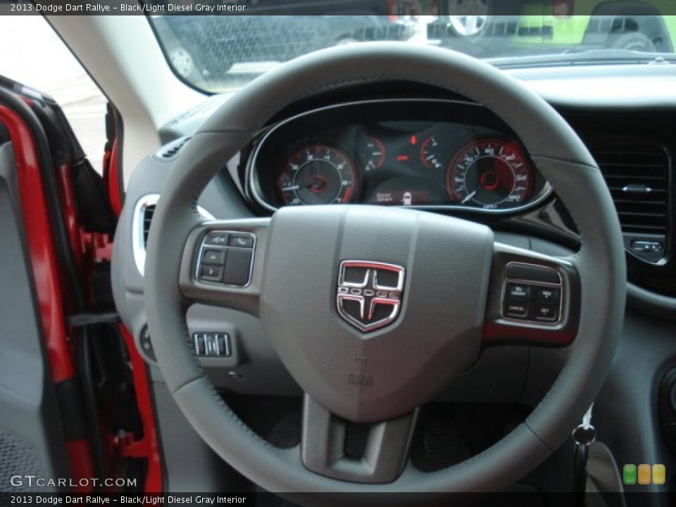 Black/Light Diesel Gray Interior Steering Wheel for the 2013 Dodge Dart Rallye #67069773