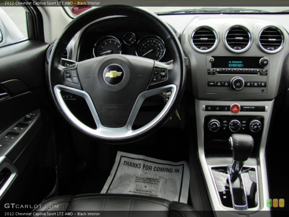 Black Interior Dashboard for the 2012 Chevrolet Captiva Sport LTZ AWD #67070912