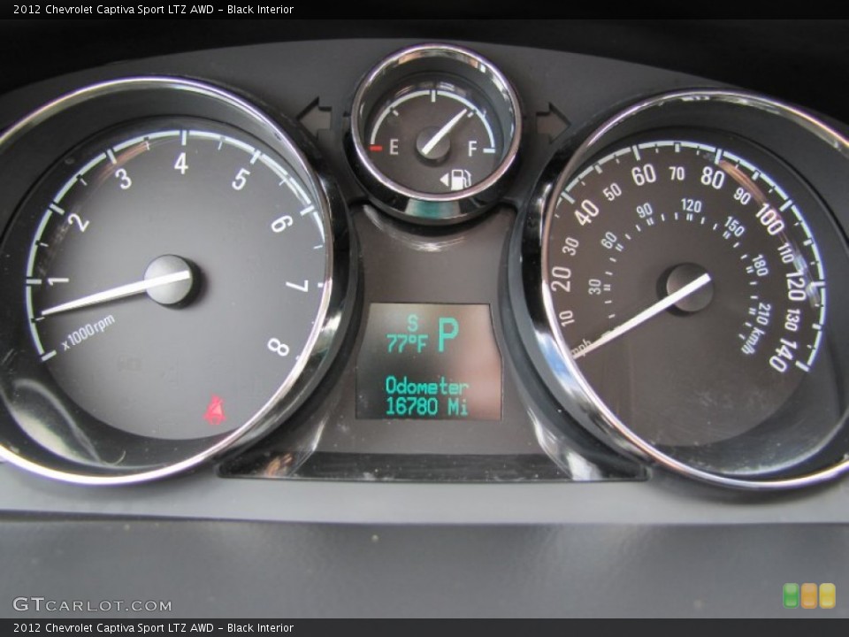 Black Interior Gauges for the 2012 Chevrolet Captiva Sport LTZ AWD #67070918