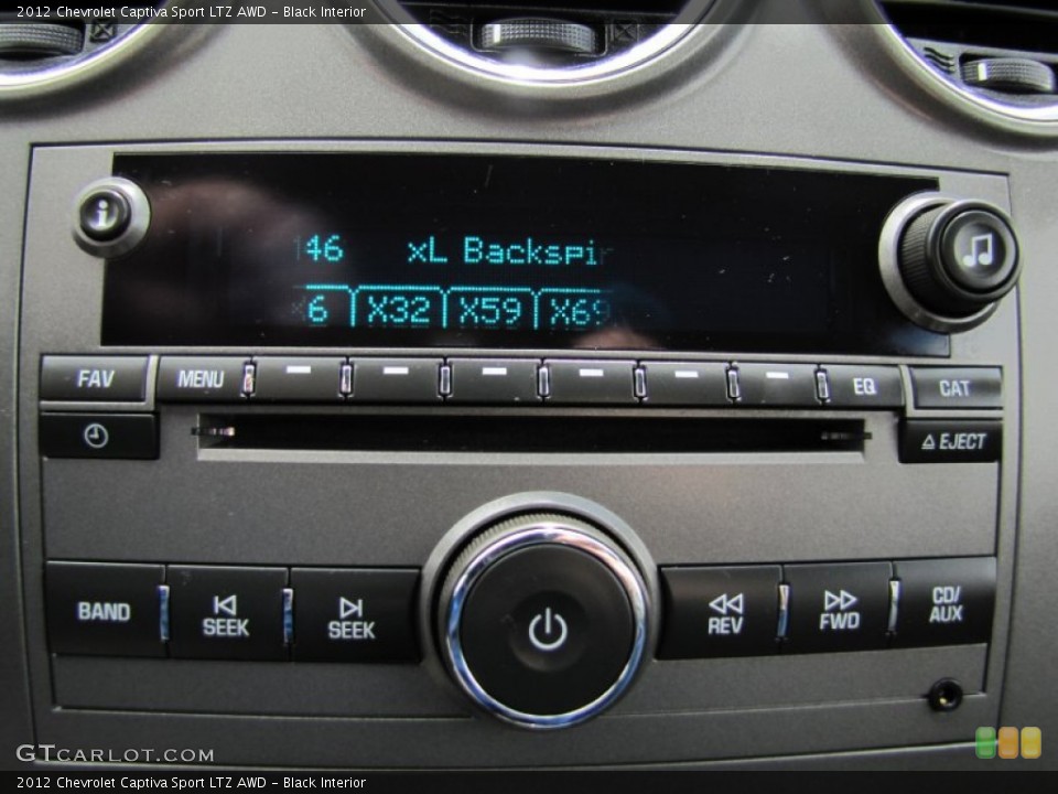 Black Interior Audio System for the 2012 Chevrolet Captiva Sport LTZ AWD #67070975