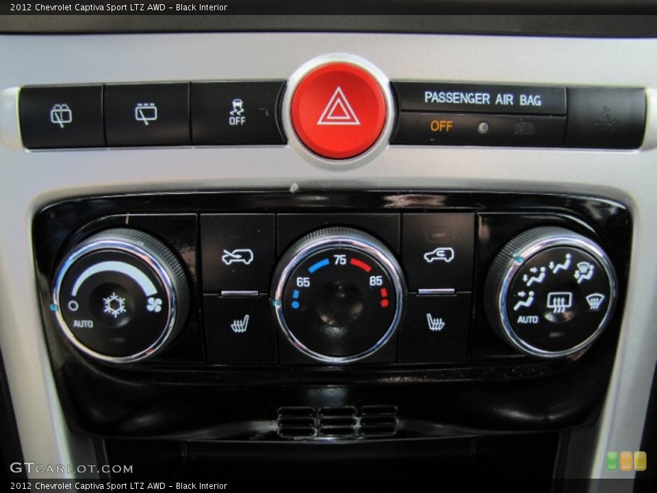 Black Interior Controls for the 2012 Chevrolet Captiva Sport LTZ AWD #67070981