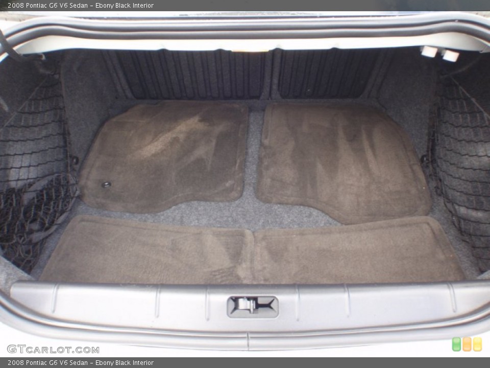 Ebony Black Interior Trunk for the 2008 Pontiac G6 V6 Sedan #67072329