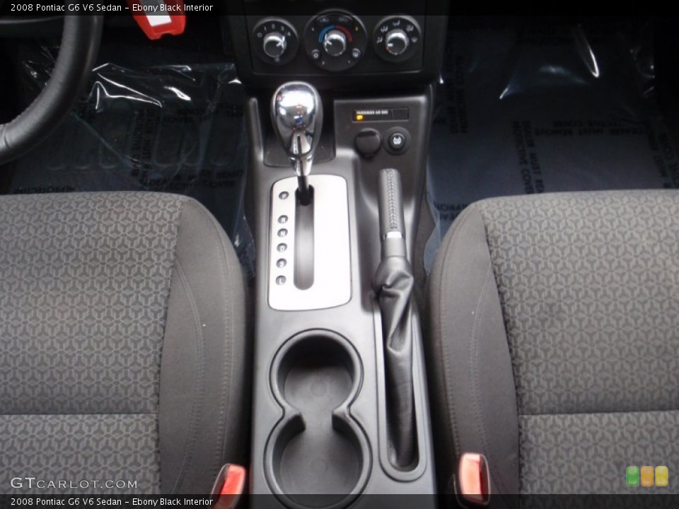 Ebony Black Interior Transmission for the 2008 Pontiac G6 V6 Sedan #67072432