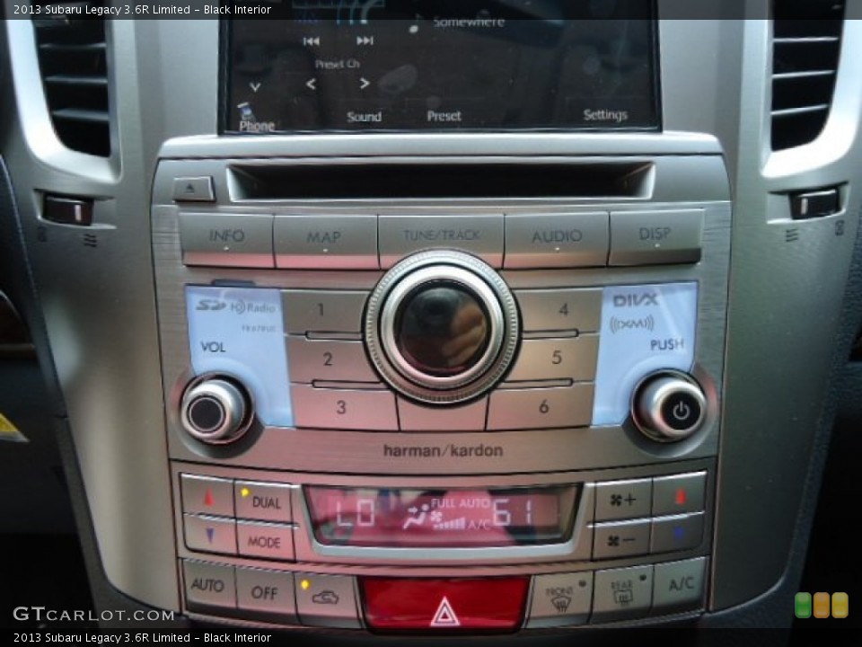 Black Interior Controls for the 2013 Subaru Legacy 3.6R Limited #67072895