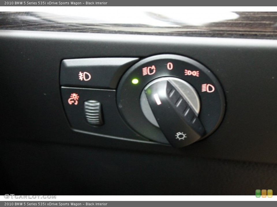 Black Interior Controls for the 2010 BMW 5 Series 535i xDrive Sports Wagon #67074724