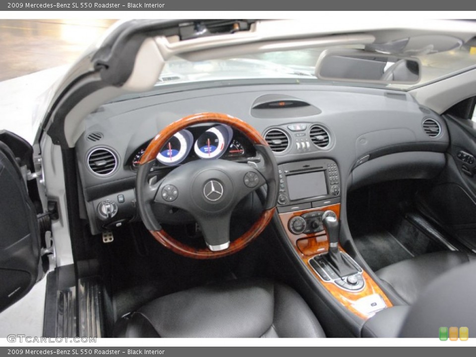 Black Interior Dashboard for the 2009 Mercedes-Benz SL 550 Roadster #67080976