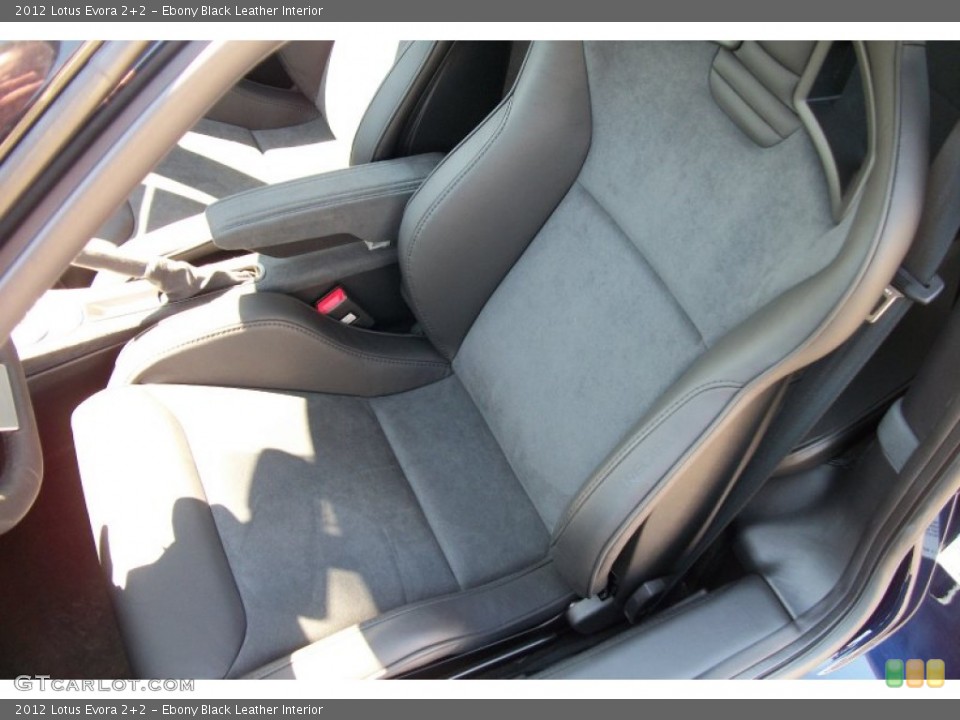Ebony Black Leather Interior Front Seat for the 2012 Lotus Evora 2+2 #67081441